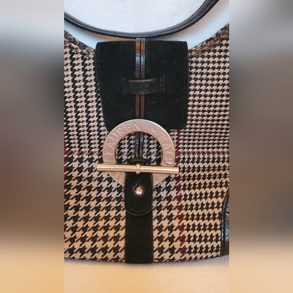××SOLD×× Lauren by Ralph Lauren plaid shoulder bag - Picture 3 of 12